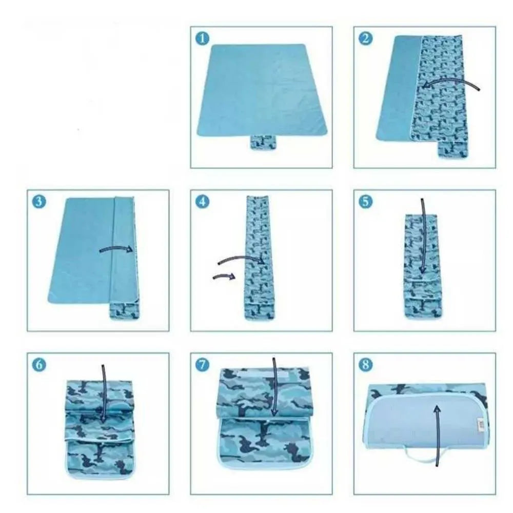 Sand Proof and Waterproof Portable Beach Mat