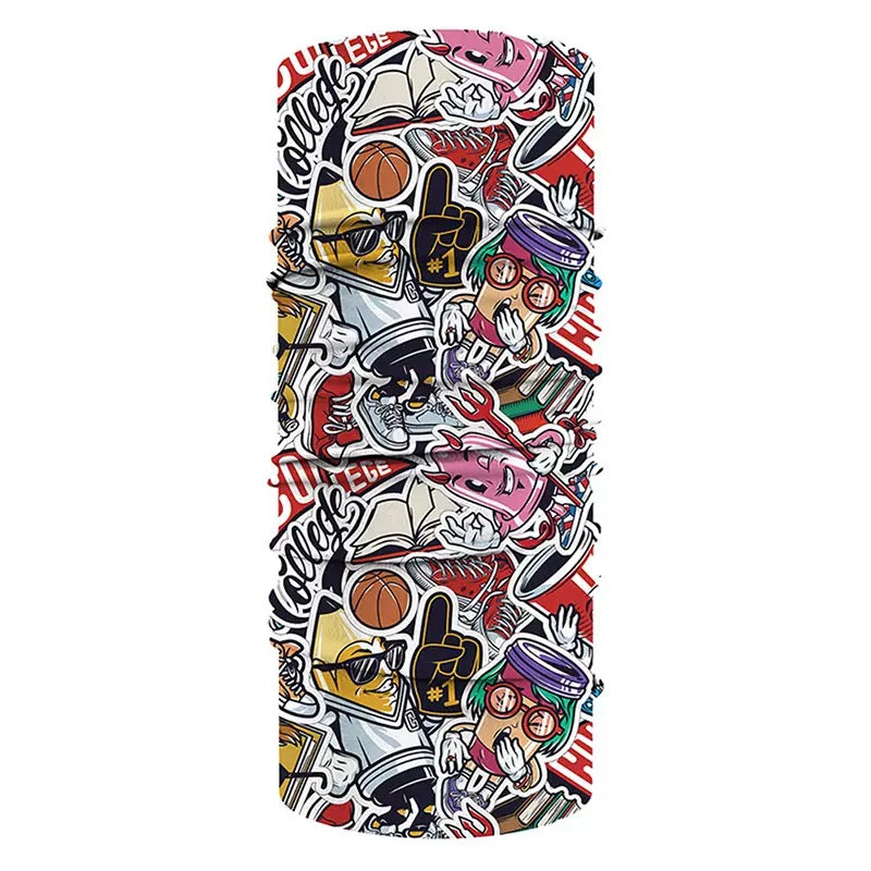 Custom Print Colorful Polyester Seamless Necktube