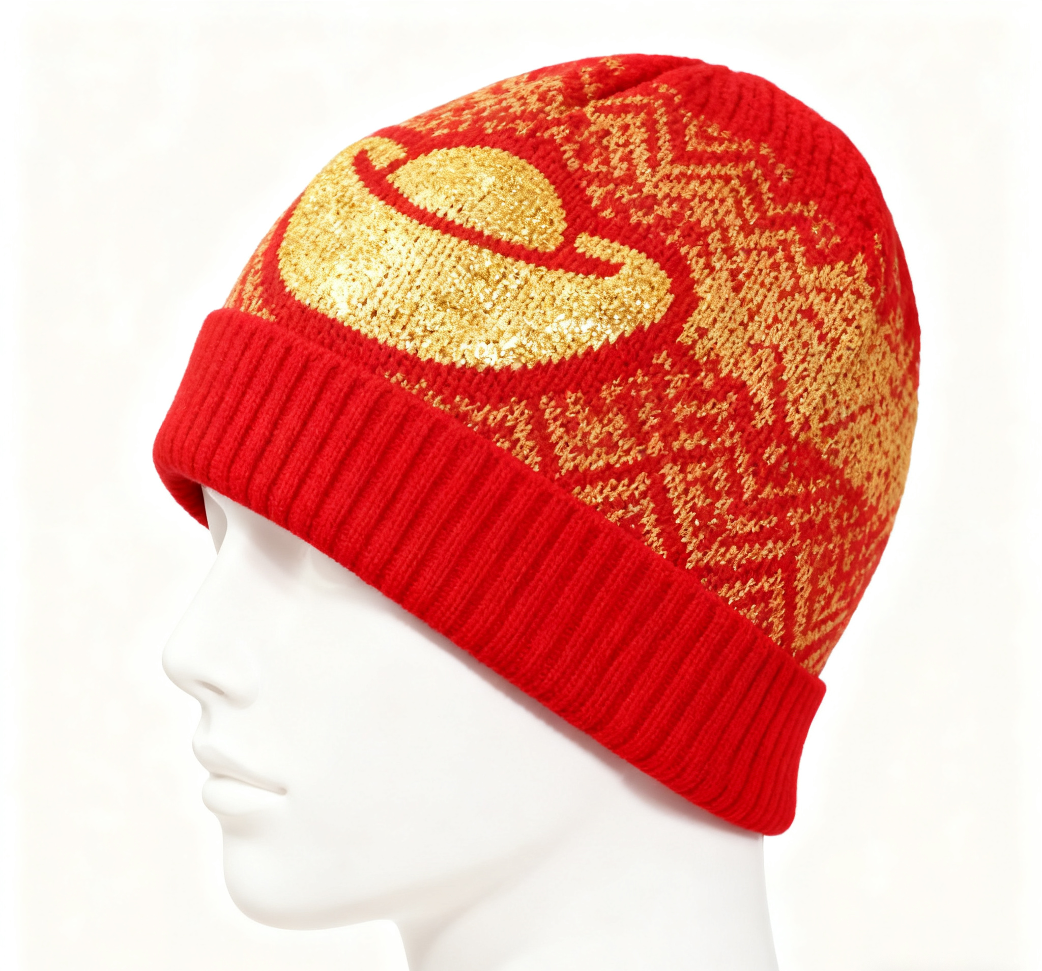 Knit Beanies with Your Style: Stay warm in style! Customize our soft, knit beanies with logos, names, or unique holiday graphics.
