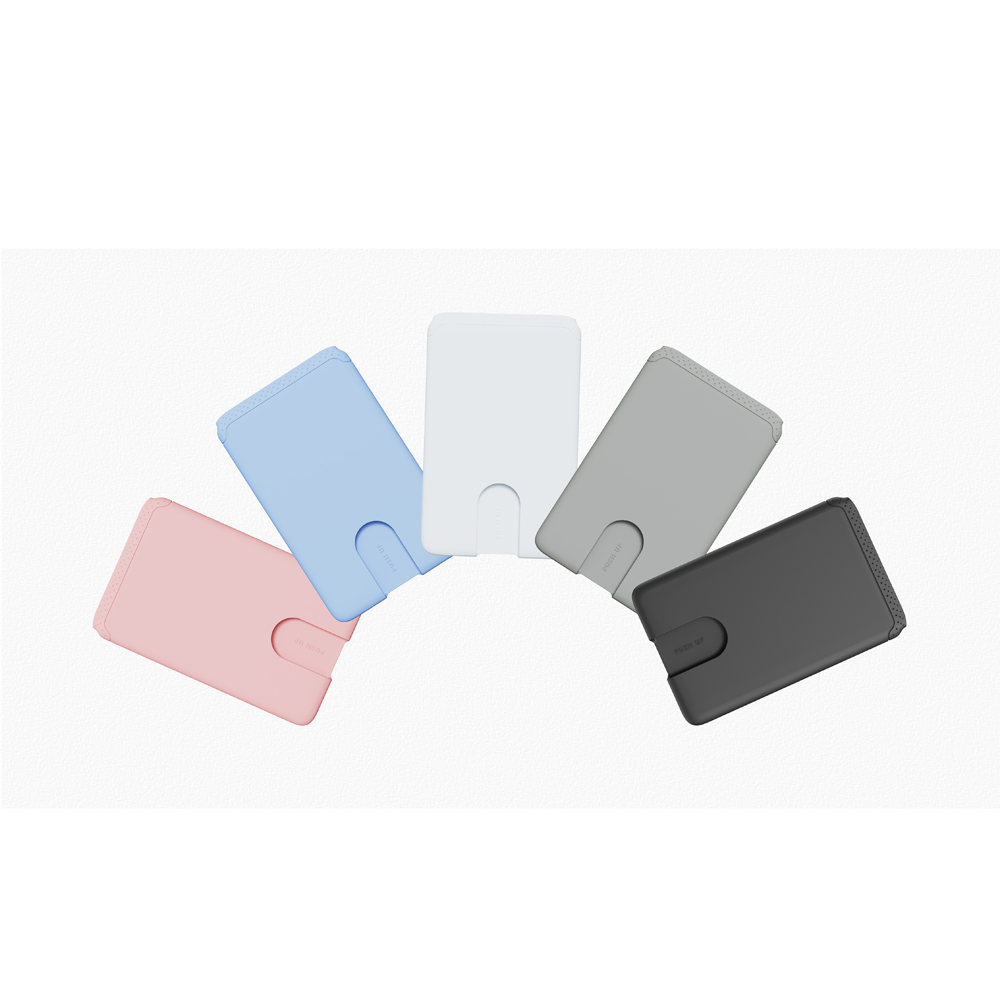 Custom logo Silicone Wallet Cell Phone Credit Card Holder