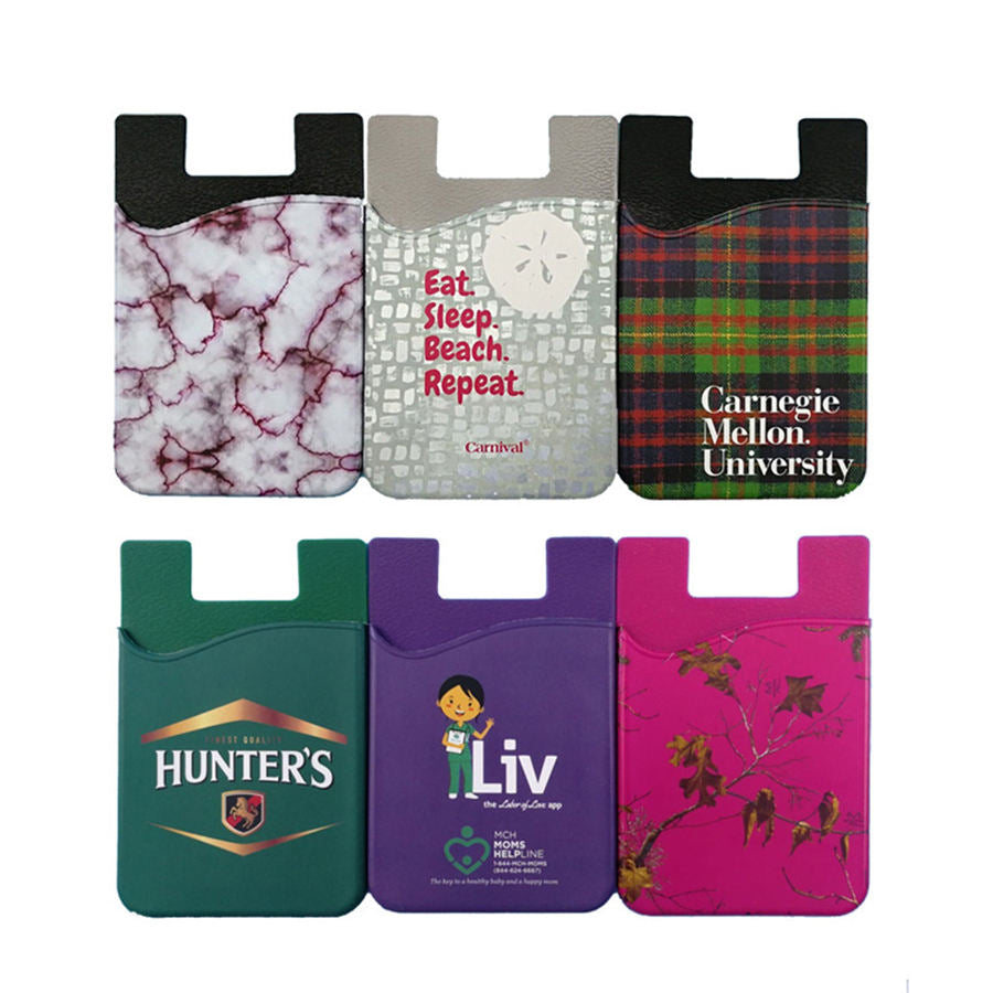 Adhesive Custom logo Silicone Mobile Phone Card Holders