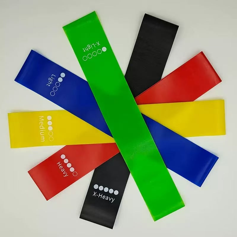 Customized Logo Exercise Fitness Resistance Stretch Bands Set