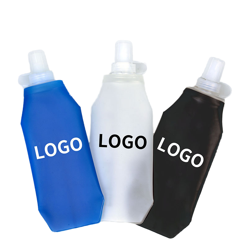 Customized Foldable TPU Water Bottle Soft Flask for Running Race