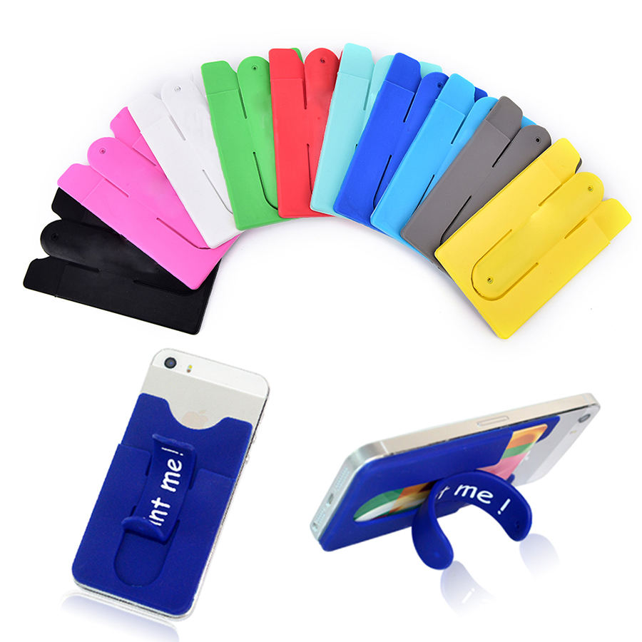 Adhesive Printed logo Card Holder Sticker Bracket for Phones