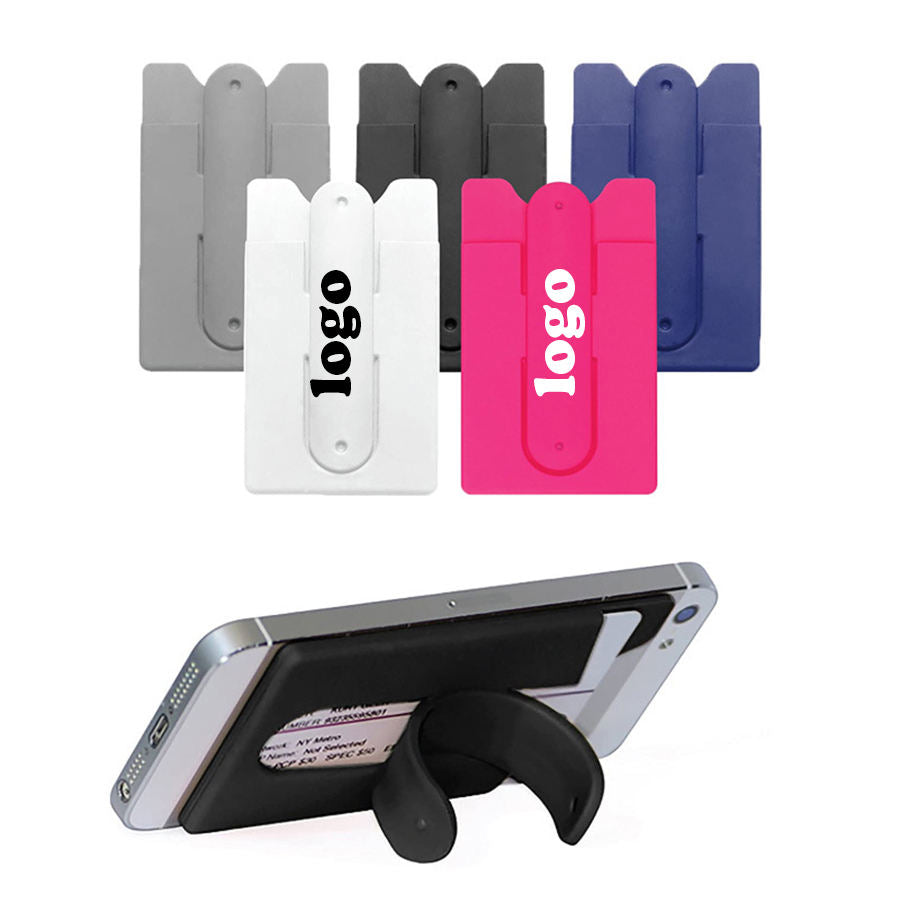 Adhesive Printed logo Card Holder Sticker Bracket for Phones