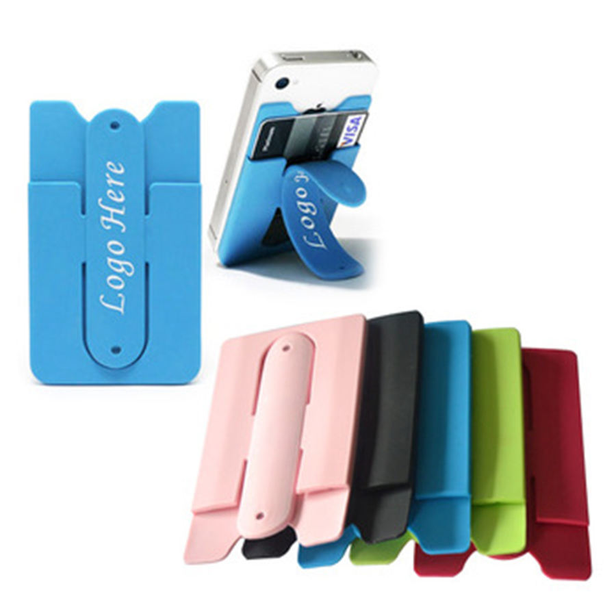Adhesive Printed logo Card Holder Sticker Bracket for Phones
