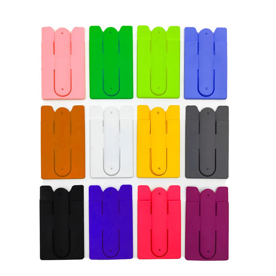Adhesive Printed logo Card Holder Sticker Bracket for Phones